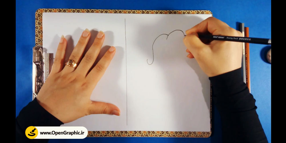 آموزش نقاشی فیل کودکانه