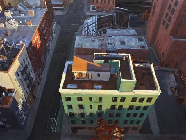 مراحل آسان برای نقاشی یک منظره شهری با رنگ روغن