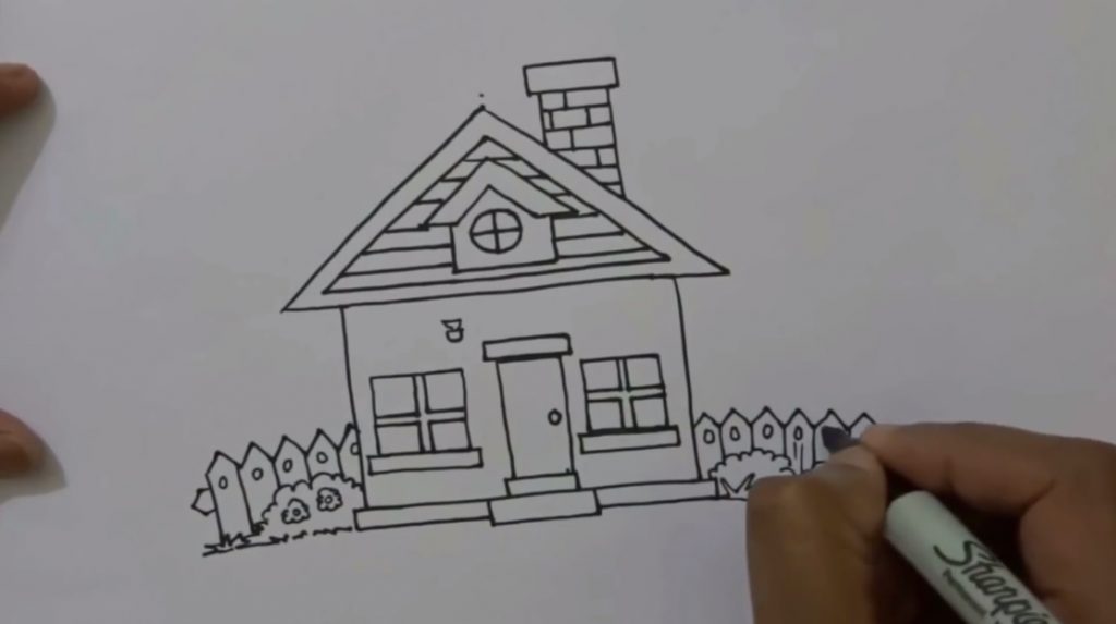 آموزش نقاشی خانه برای کودکان