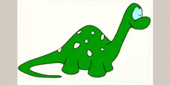 نقاشی دایناسور برای کودکان