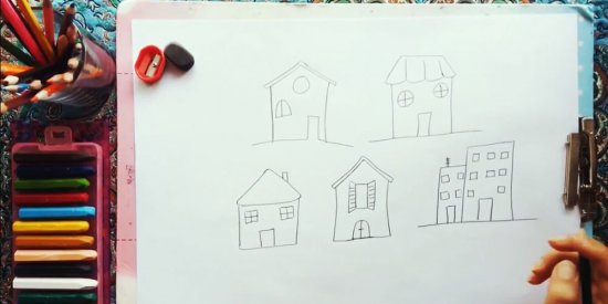 آموزش نقاشی خانه به کودکان