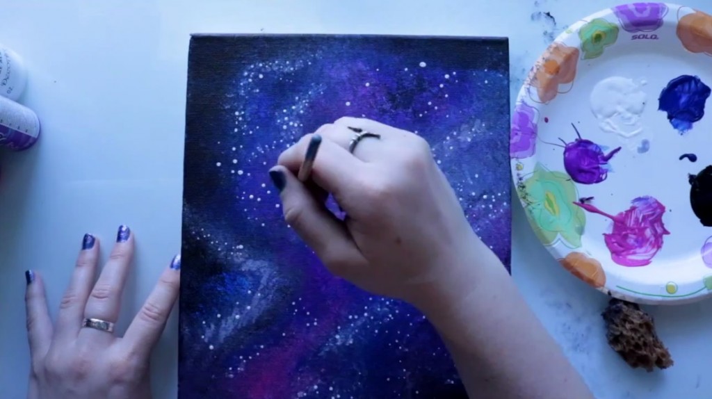 آموزش نقاشی کهکشان